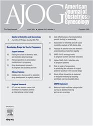 Cover American Journal of Obstetrics & Gynecology