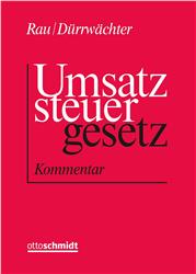 Cover Umsatzsteuergesetz (UStG), Kommentar, 6 Ordner zur Fortsetzung