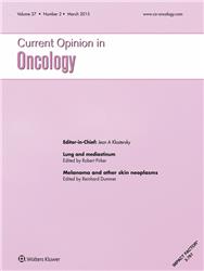 Cover Current Opinion in Oncology