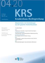 Cover Krankenhaus-Rechtsprechung KRS