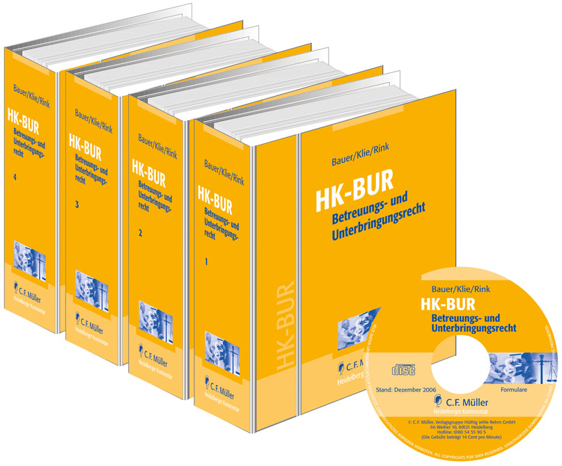 Heidelberger Kommentar zum Betreuungs- und Unterbringungsrecht - Fortsetzungwerk in 4 Ordnern mit CD-ROM
