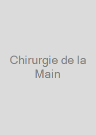 Chirurgie de la Main