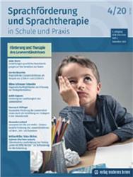 Cover Sprachförderung und Sprachtherapie in Schule und Praxis