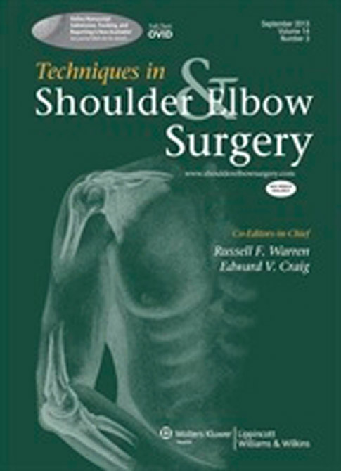 Techniques in Shoulder and Elbow Surgery