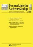 Cover Der Medizinische Sachverständige