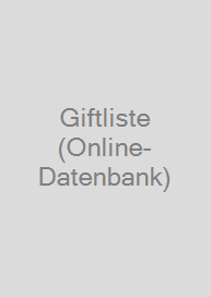 Cover Giftliste (Online-Datenbank)