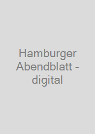 Cover Hamburger Abendblatt - digital