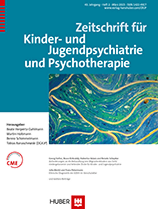 Zeitschrift für Kinder- und Jugendpsychiatrie und Psychotherapie