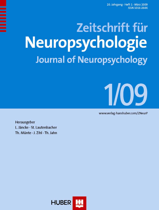 Zeitschrift für Neuropsychologie