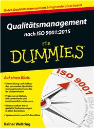 Cover Qualitätsmanagement nach ISO 9001:2015 für Dummies