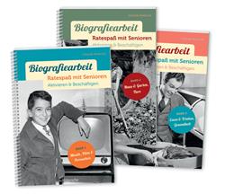 Cover Biografiearbeit - Ratespaß mit Senioren / Paket - 3 Bände im Set