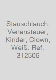 Cover Stauschlauch, Venenstauer, Kinder, Clown, Weiß, Ref. 312506