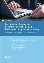 Cover Betrieblicher Datenschutz Schritt für Schritt - gemäß EU-Datenschutzgrundverordnung