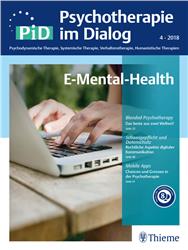 Cover PiD - Psychotherapie im Dialog: E-Mental-Health