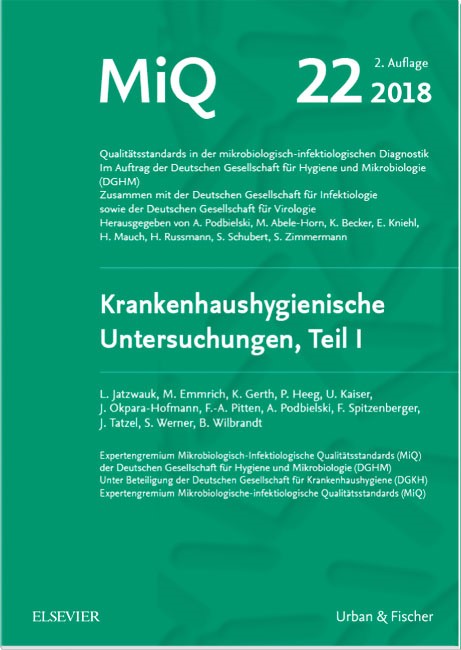 MIQ 22: Krankenhaushygienische Untersuchungen, Teil 1