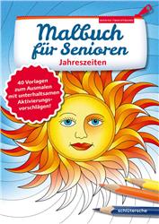 Cover Malbuch für Senioren. Jahreszeiten