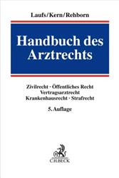 Cover Handbuch des Arztrechts