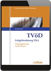Cover TVÖD Entgeltordnung VKA - Eingruppierung in der Praxis - Kommentar - (Online Datenbank)