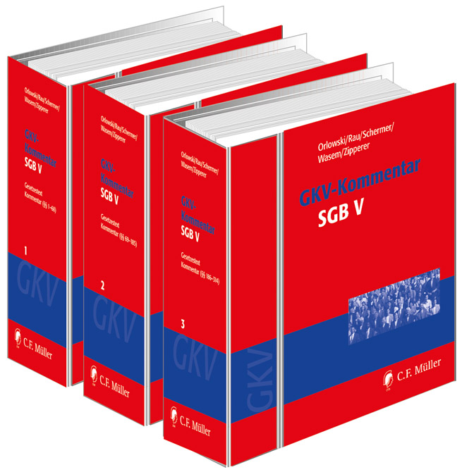 SGB V-Kommentar - Gesetzliche Krankenversicherung - GKV - Fortsetzungswerk in 3 Ordnern mit CD-ROM