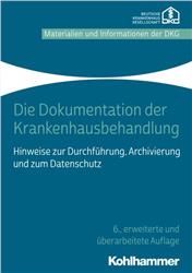 Cover Die Dokumentation der Krankenhausbehandlung