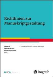 Cover Richtlinien zur Manuskriptgestaltung