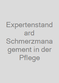 Cover Expertenstandard Schmerzmanagement in der Pflege