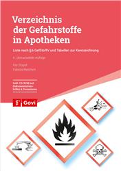 Cover Verzeichnis der Gefahrstoffe in Apotheken