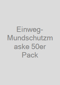 Einweg-Mundschutzmaske 50er Pack