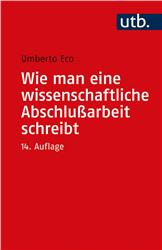 Cover Wie man eine wissenschaftliche Abschlußarbeit schreibt