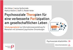 Cover Psychosoziale Therapien für eine verbesserte Partizipation am gesellschaftlichen Leben