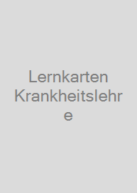 Cover Lernkarten Krankheitslehre