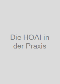 Cover Die HOAI in der Praxis