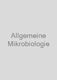 Cover Allgemeine Mikrobiologie