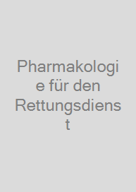 Cover Pharmakologie für den Rettungsdienst