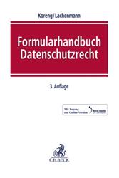 Cover Formularhandbuch Datenschutzrecht