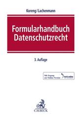Cover Formularhandbuch Datenschutzrecht