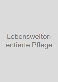 Cover Lebensweltorientierte Pflege