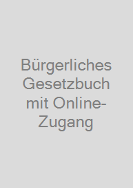 Cover Bürgerliches Gesetzbuch mit Online-Zugang