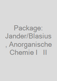 Package: Jander/Blasius, Anorganische Chemie I + II