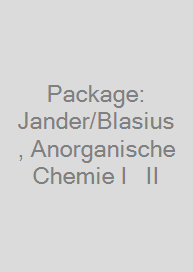 Cover Package: Jander/Blasius, Anorganische Chemie I + II