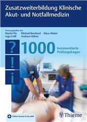 Cover Zusatzweiterbildung Klinische Akut- und Notfallmedizin - 1000 Fragen