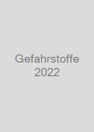 Cover Gefahrstoffe 2022
