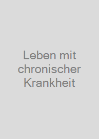 Cover Leben mit chronischer Krankheit