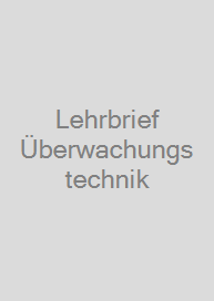 Cover Lehrbrief Überwachungstechnik