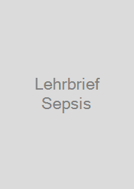 Lehrbrief Sepsis