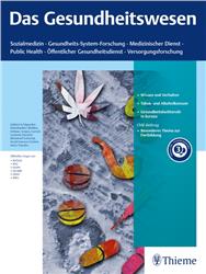 Cover Das Gesundheitswesen