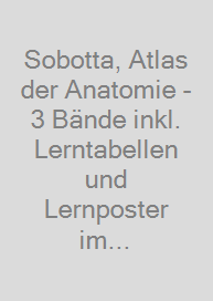 Cover Sobotta, Atlas der Anatomie - 3 Bände inkl. Lerntabellen und Lernposter im Schuber