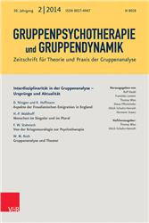 Cover Gruppenpsychotherapie und Gruppendynamik
