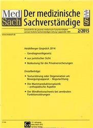 Cover Der Medizinische Sachverständige