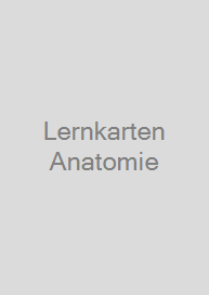 Cover Lernkarten Anatomie